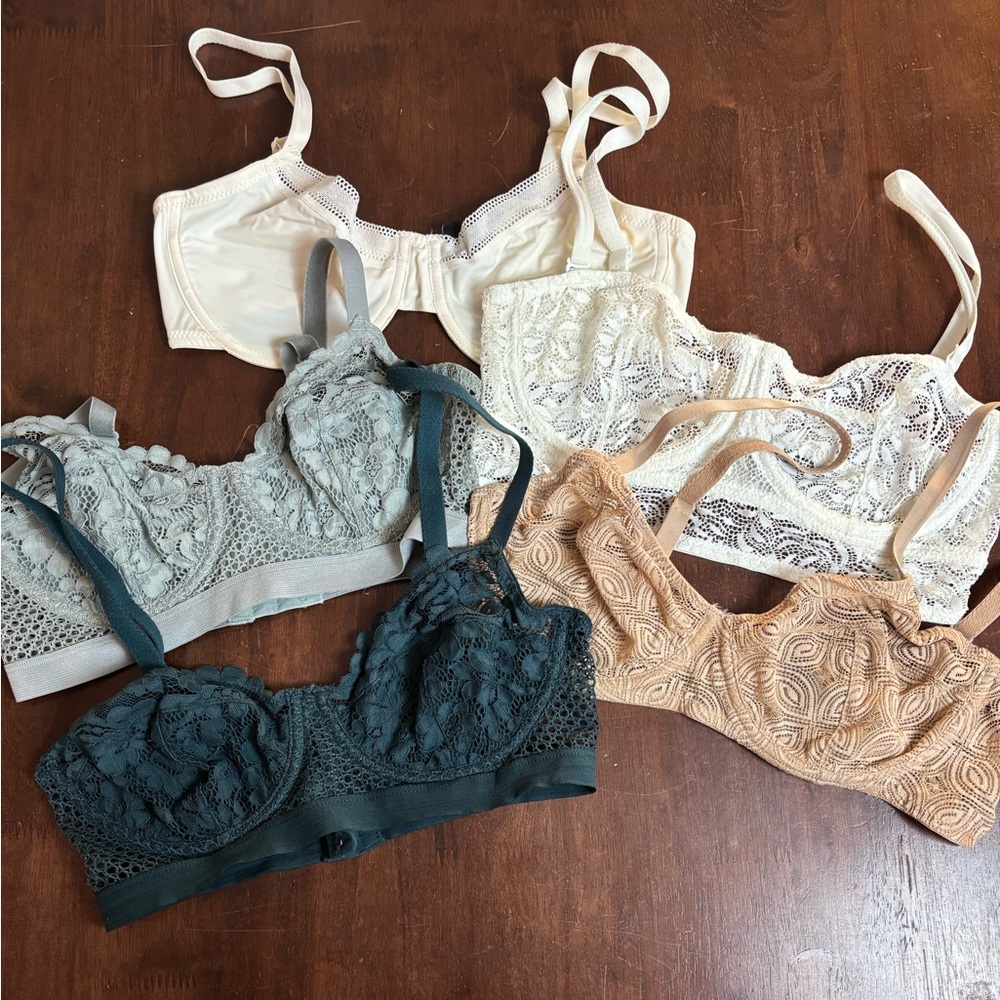 Lot of 5 Else Lingerie Bras 34c